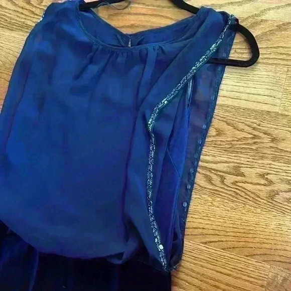 Cache navy blue cocktail dress - Picture 4 of 10